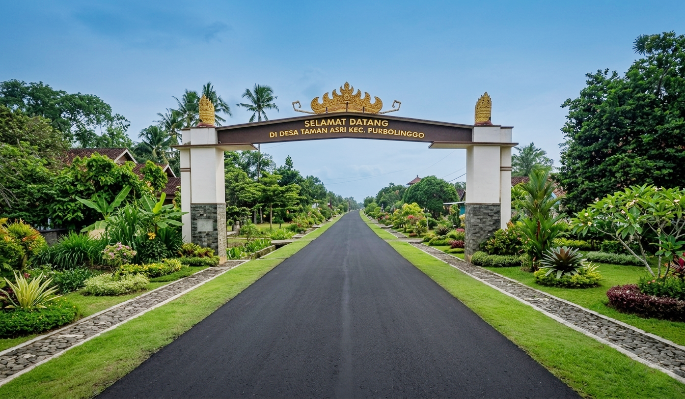 Tugu Selamat Datang Taman Asri